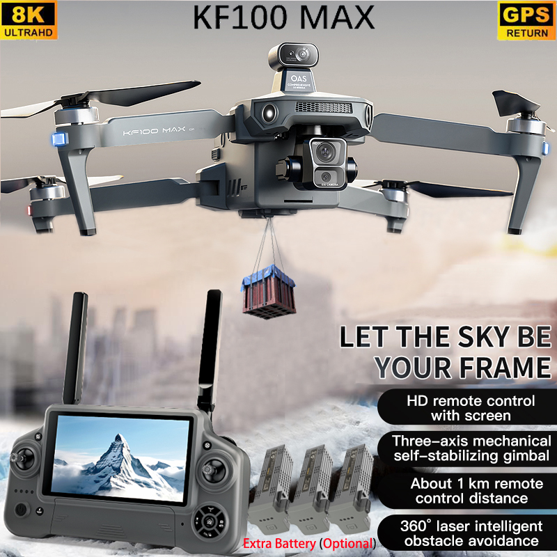 KF100 MAX GPS Drone 4K Fotocam - Drone Gimbal 3 Axis recensione e prezzo