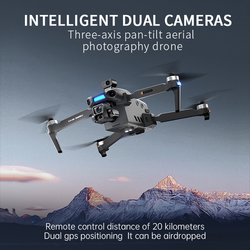 Nuovo Drone 2026 con Doppia Fo - Drone Gimbal Mount recensione e prezzo