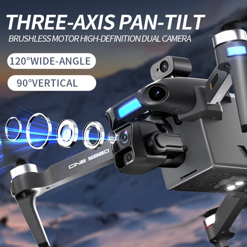 Nuovo Drone 2026 con Doppia Fo - Drone Gimbal Mount recensione e prezzo
